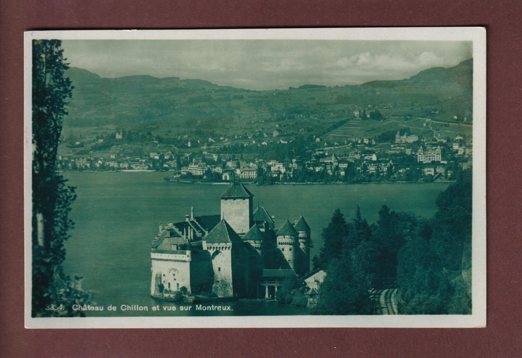 Cartoline postali: CHILLON et Montreux - 1931 – Usato da Pully venduto da nicecards