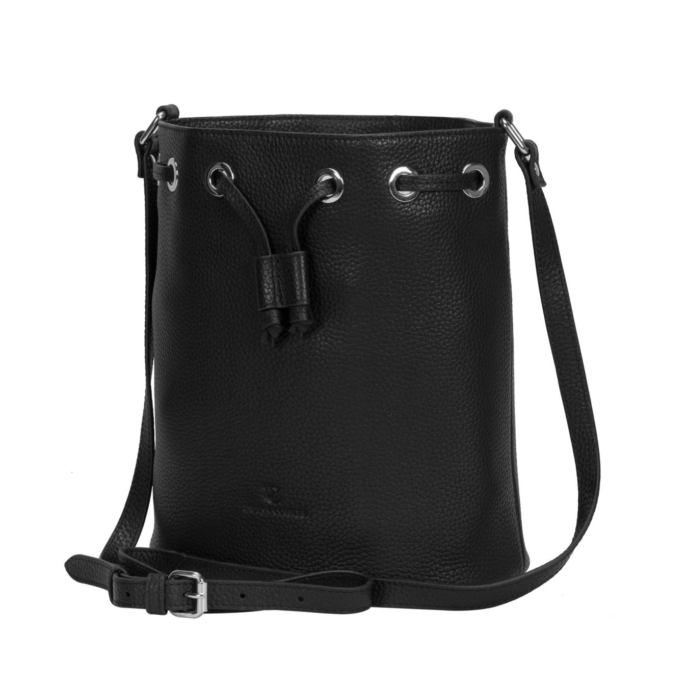 Taschen für Damen: Schwarze Ledertasche mit Schulterriemen – Neu und originalverpackt aus Bözberg von sojana 4