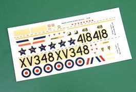Abziehbilder/Decals Hawker Buccaneer S.Mk.2A, Frog 1/72