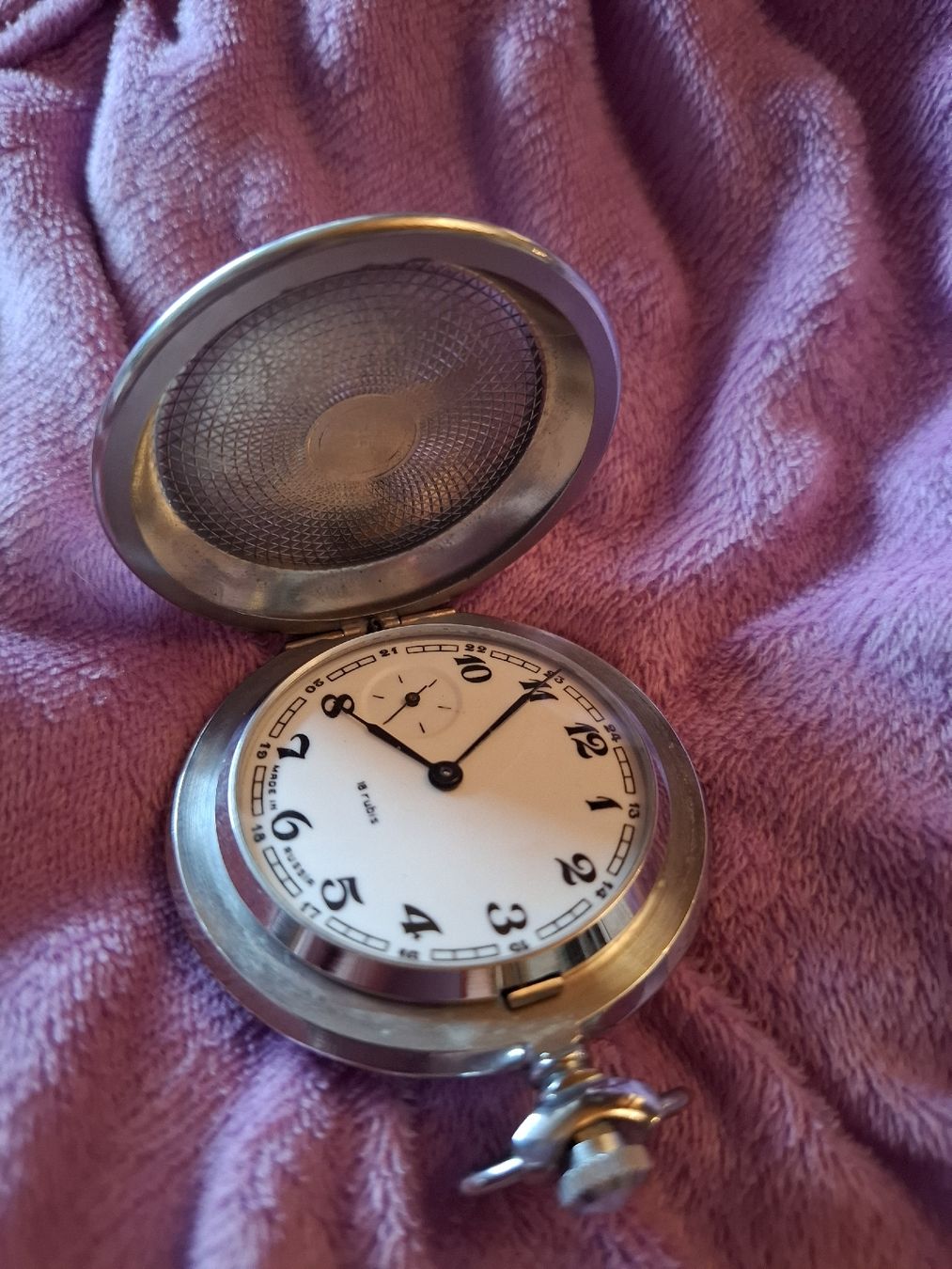Uhren: MECH.TASCHENUHR MIT EMAIL- ODER PORZELLANEINSATZ ROSEN – Neu (gemäss Beschreibung) aus Gretzenbach von schibaya 3