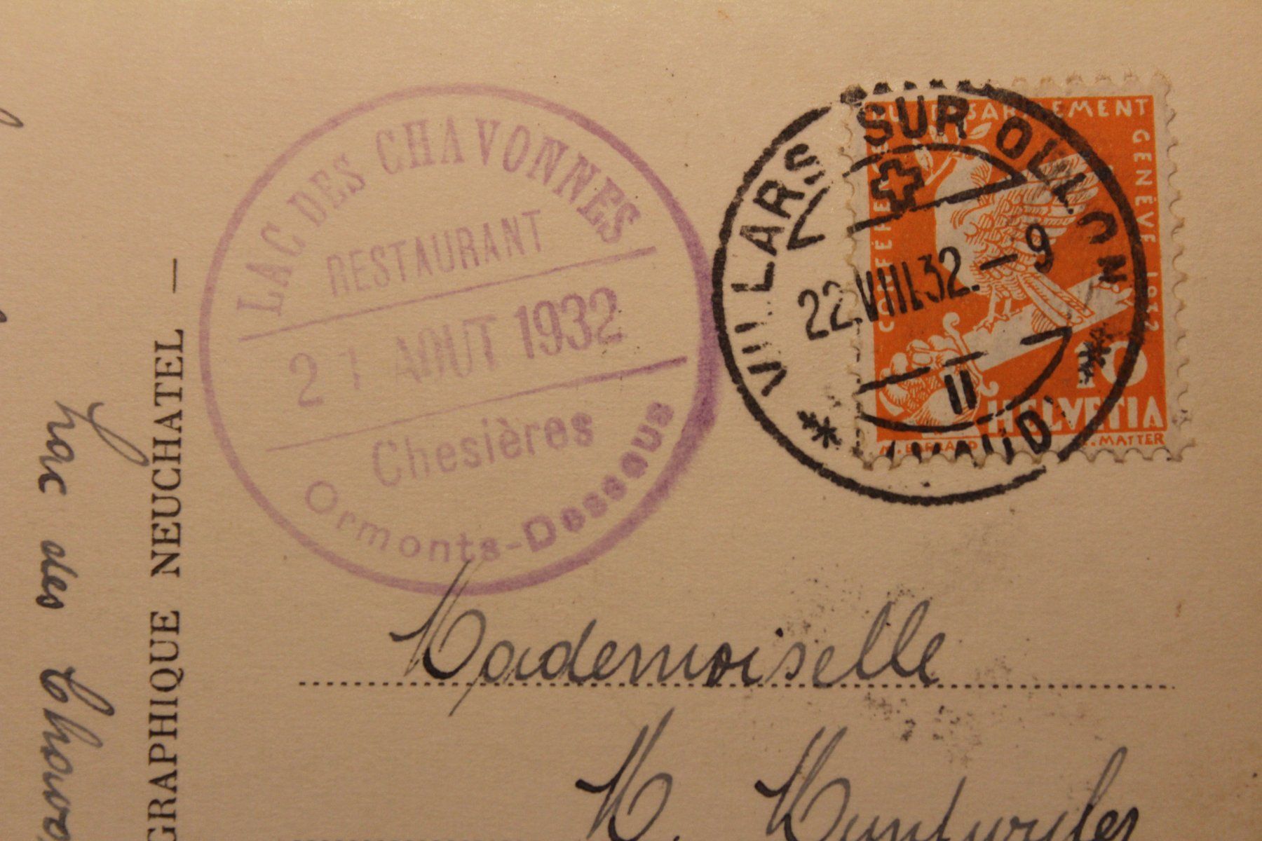 Cartoline postali: Ansichtskarte vom Lac des Chavonnes VD – Usato da Herznach venduto da atsirch60 2