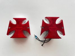 Malteserkreuz Rücklicht für Motorrad