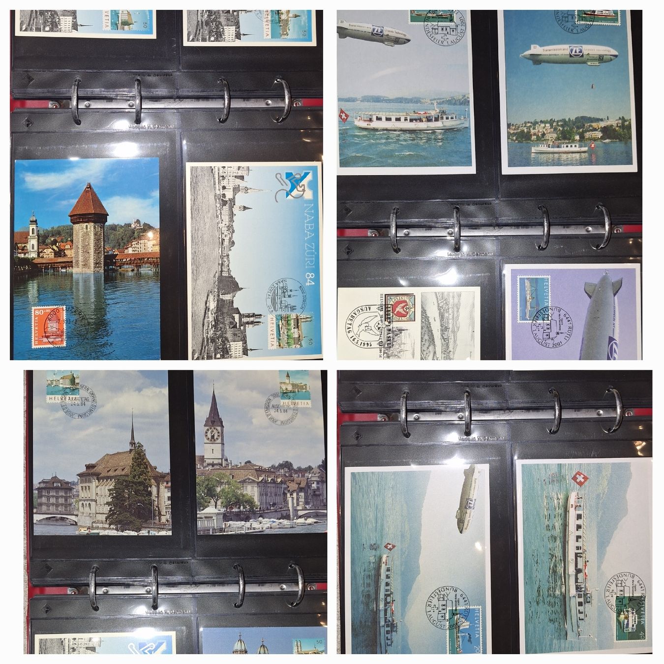 Alle Briefmarken: Maximumkarten und div. 113Stk. schweiz / Liechtenstein – Gebraucht aus Balgach von SIMEON27 2