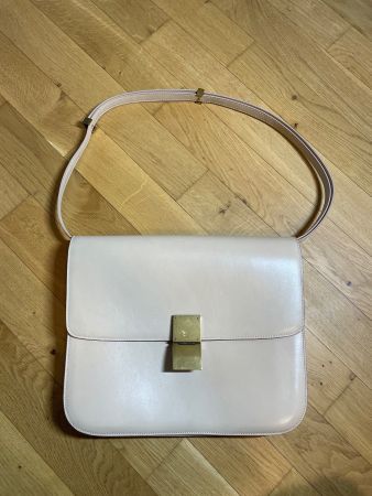 100% original Céline Paris Large Nude Box Bag