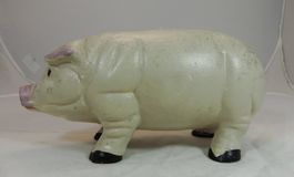 grosses Sparschwein, Schweinchen aus Eisen