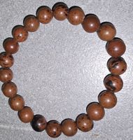 Bracelet obsidienne acajou 8mm