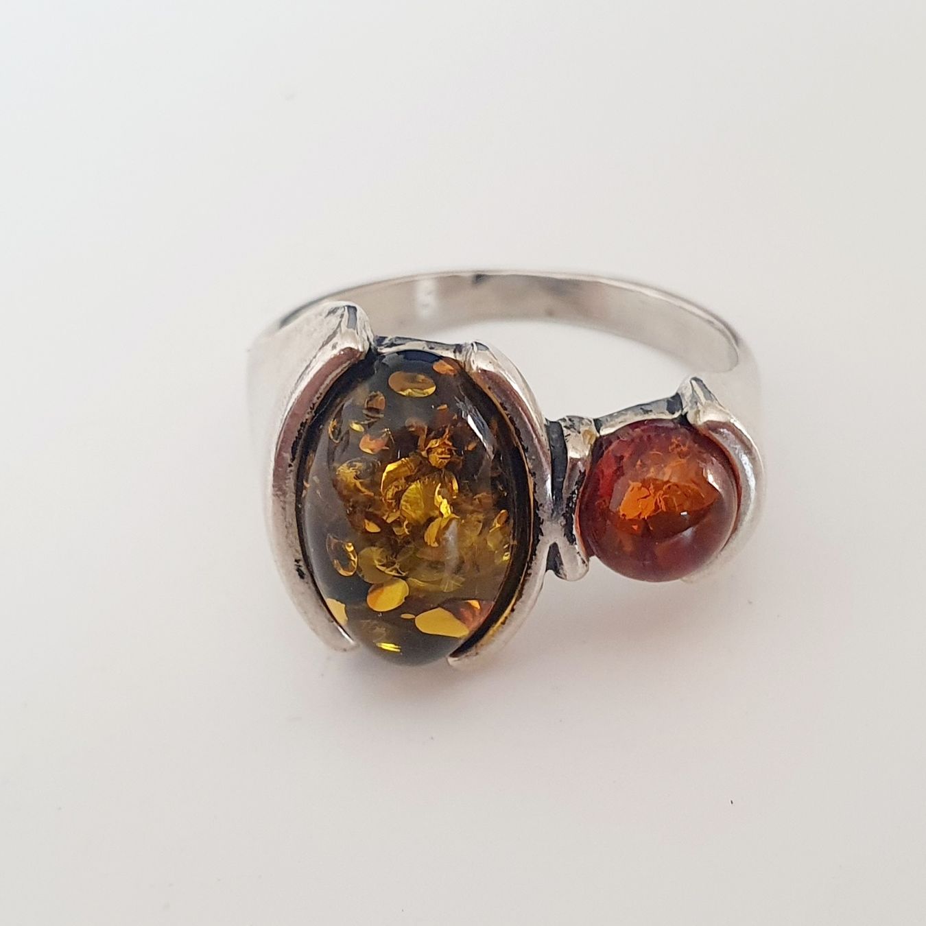 Anelli: Bernstein Ring Silber 925, Vintage Design, Gr 18,3mm  – Usato da Kreuzlingen venduto da Wunderkiste123 7