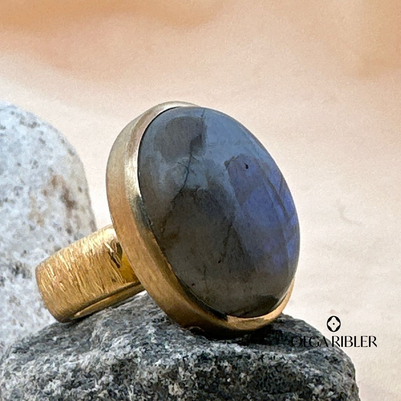 Olga Ribler Ringe: Unikate Silber Ring 925 mit Labradorite Grösse 58 – Neu (gemäss Beschreibung) aus Luzern von Schmuckoutlet 5