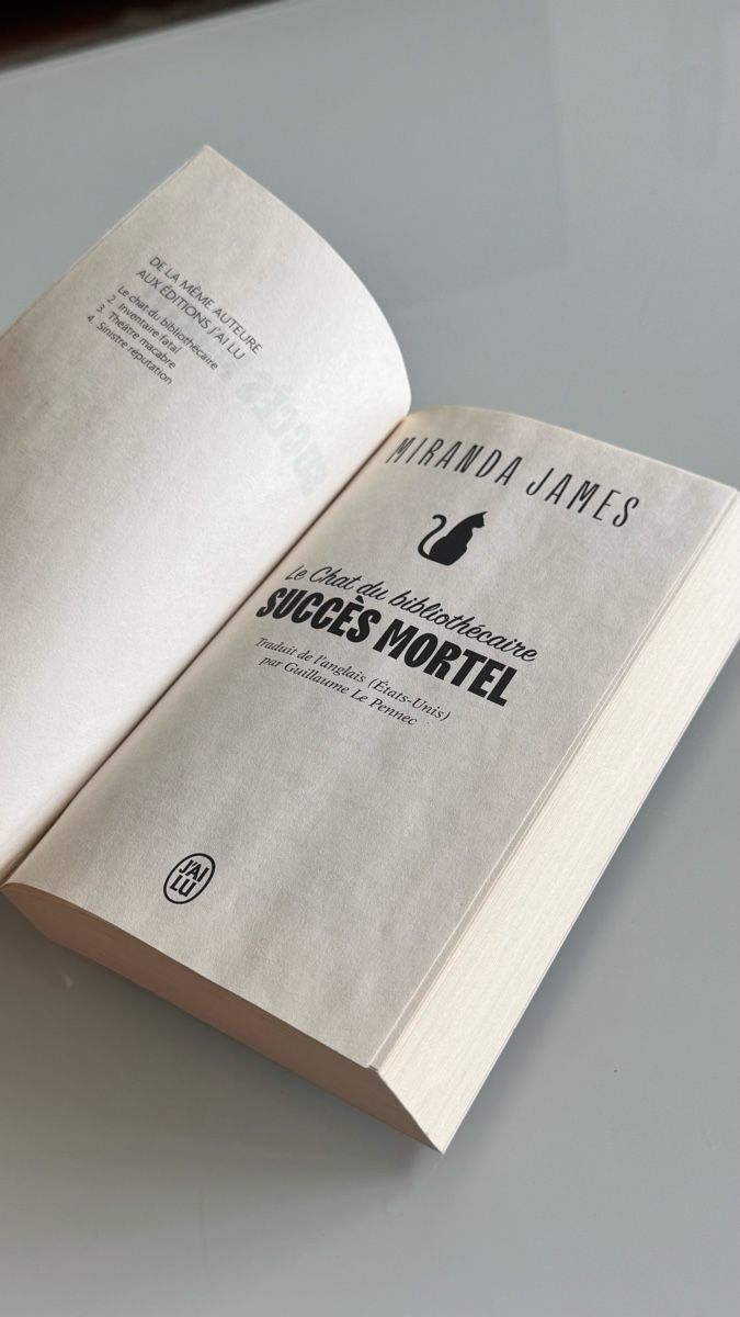 Libri: Le Chat du Bibliothécaire: Succès Mortel, Miranda James – Usato da Neuchâtel venduto da Elipshop 4