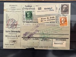 Postkarte Bayern, München nach Romanshorn, 1916