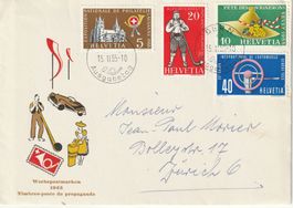 320-323 Illustrierter FDC, SS BERN, gelaufen Kat. 75.-