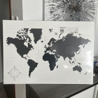 Tableau carte du monde NEUF IKEA