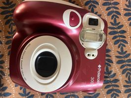 Polaroid 300 Sofortbildkamera rote Farbe gute Funktion