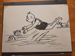 Edith Oppenheimer orginal skizze papa moll