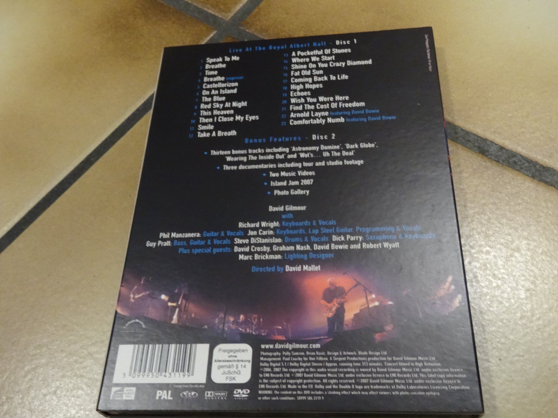 Tous les DVDs: David Gilmour DVD Remember That Night – D'occasion à Olten par Disc-Ausverkauf 1