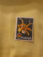 Timbre rare du Ghana, Orchidée Tigre, collectionneur!