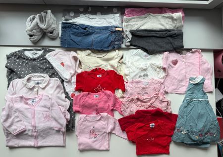 Kleiderpaket Mädchen Gr. 68 – 6 M, Petit Bateau & mehr