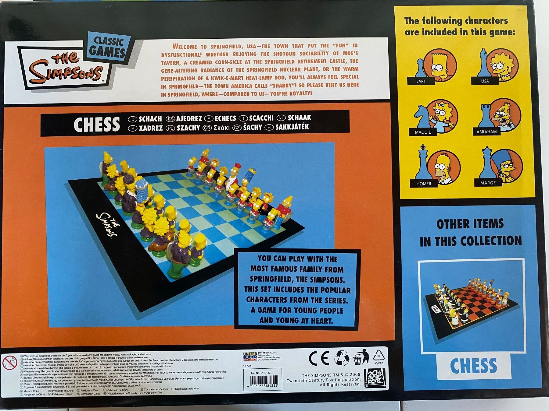 Spiele: Jeu d'echec 'THE SIMPSONS' – Gebraucht aus St-Prex von Okoala 3