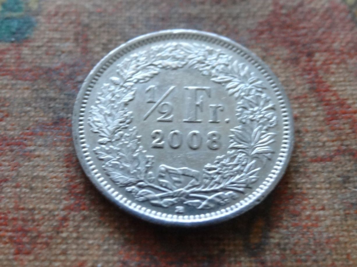 Tutti le monete: 1/2 Fr. 2008 – Usato da Romanel-sur-Lausanne venduto da Swift13