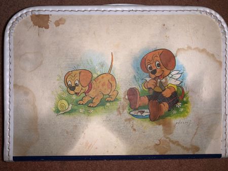 Kleiner Reise Koffer Kinder Koffer blau reissekoffer puppen