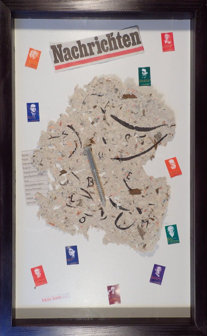 Gemälde: Collage: Lesen – Neu (gemäss Beschreibung) aus Fribourg von erw_68dx