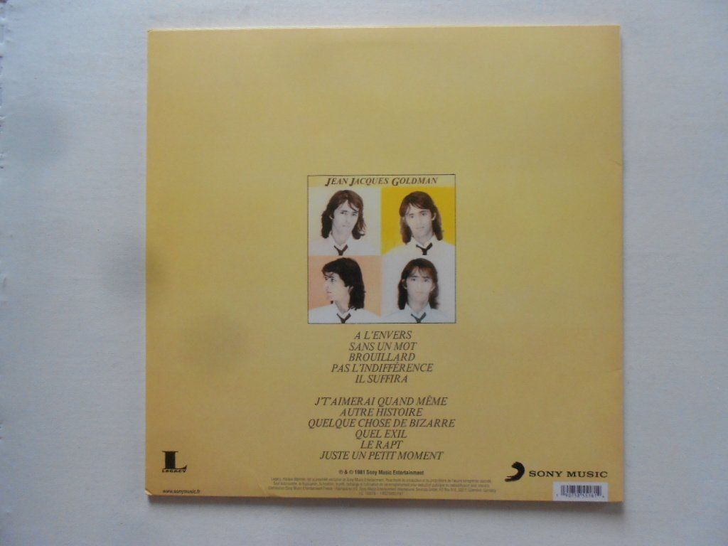 Vinyles: JEAN - JACQUES GOLDMAN – D'occasion à Bex par Giorgiob 1