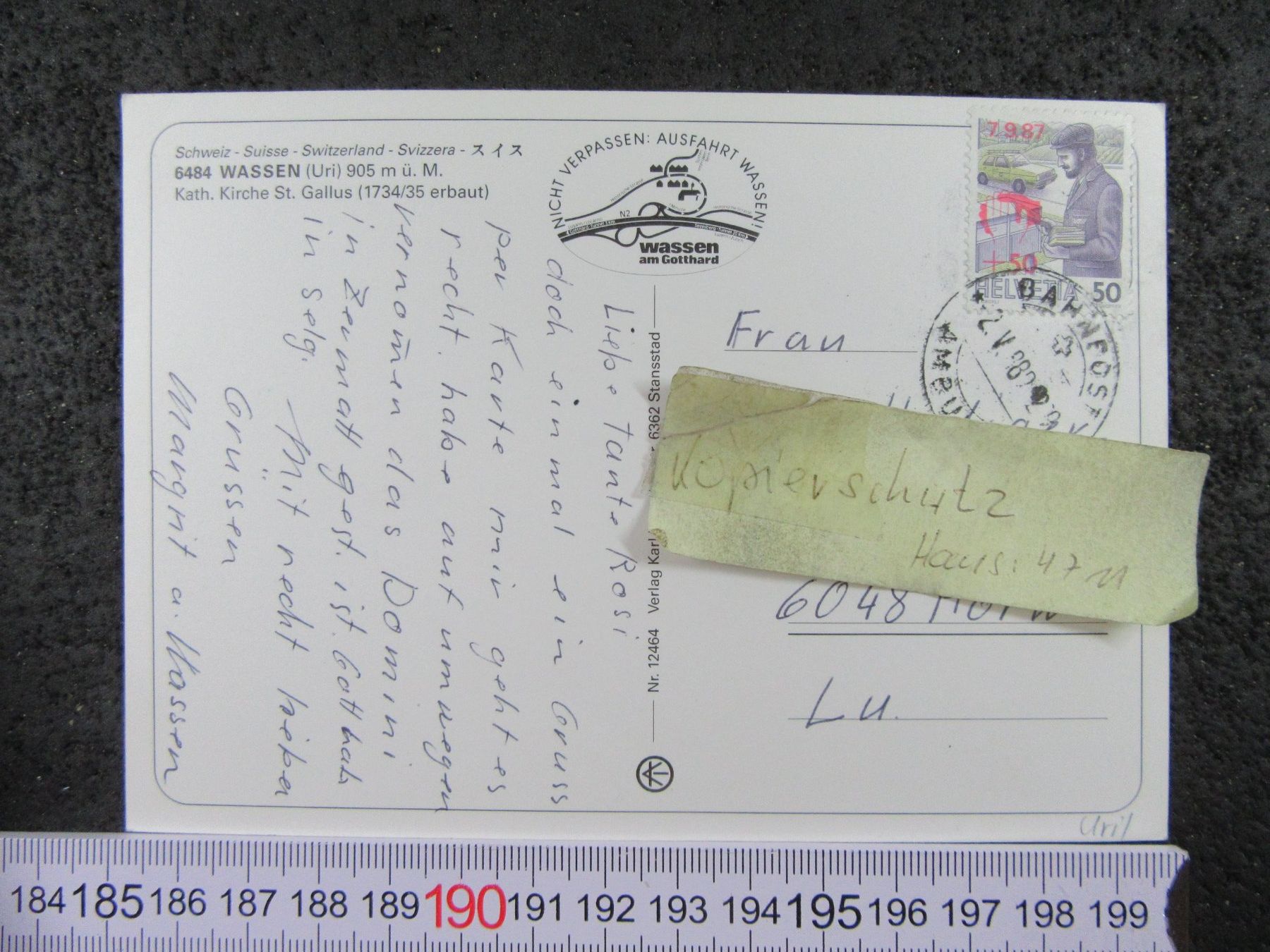 Cartoline postali: WASSEN URI AK – Usato da Ettingen venduto da Hausi4711 2