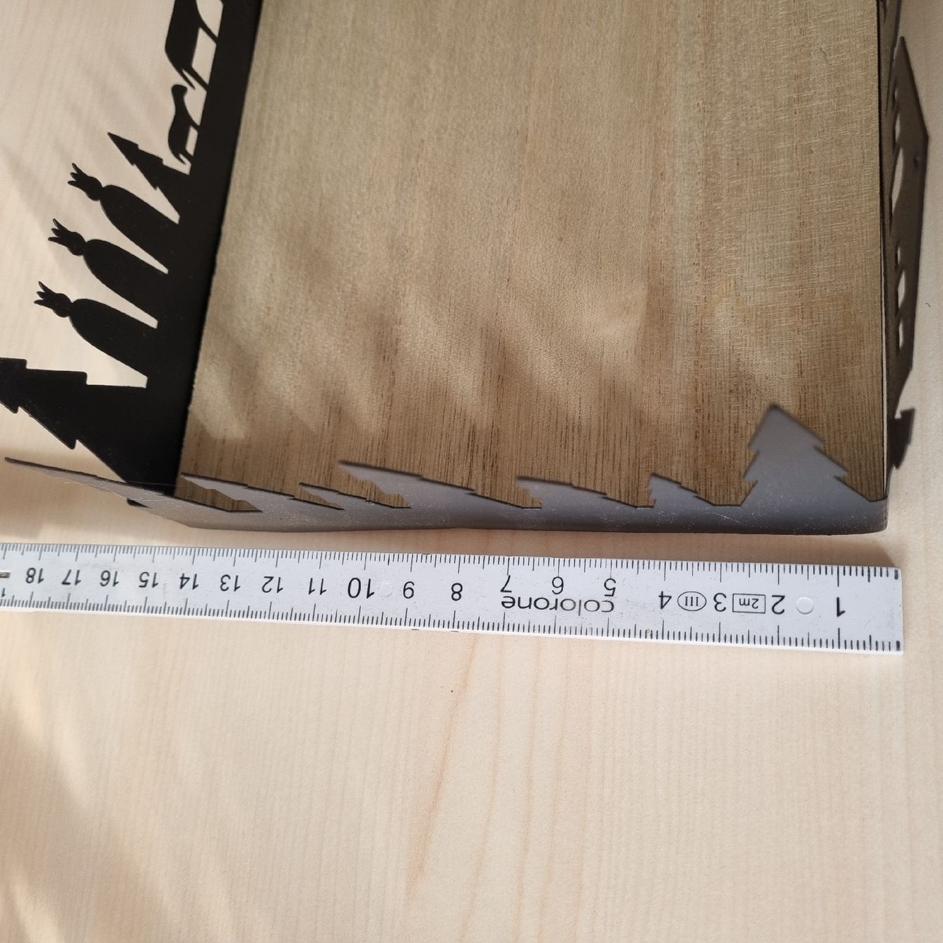 Grafica & Litografie: 2 X Holztablett mit Scherenschnitt, Weihnachten.NEU – Nuovo e nell'imballaggio originale da Lyssach venduto da Edelweiss3000 3