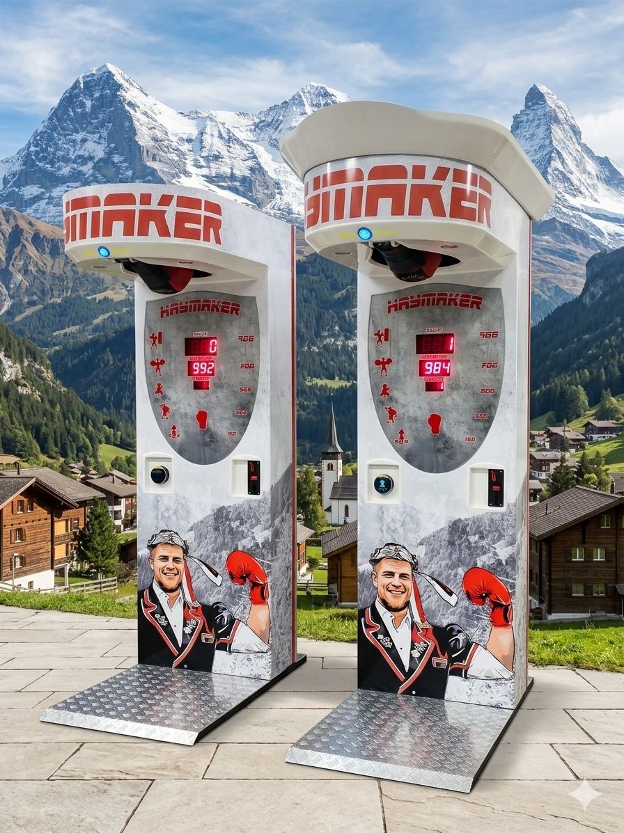 Slot Machine: Boxautomat mit Schweizer Thema – Nuovo e nell'imballaggio originale da Zürich venduto da Haymaker_ZH