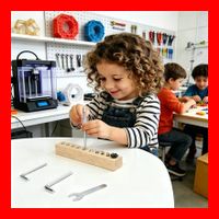 Schrauben Spielzeug für Kinder Feinmotorik Holz Werkzeug