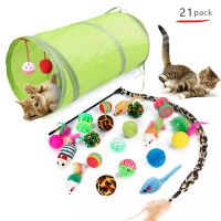 ✅ NEU 21 Stk Langlebiges kleine Katzenspielzeug