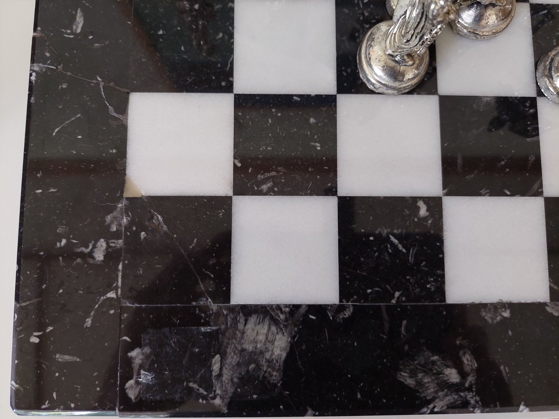 Spiele: Schach aus Marmor / Zinnfiguren – Gebraucht aus Leimbach AG von  5