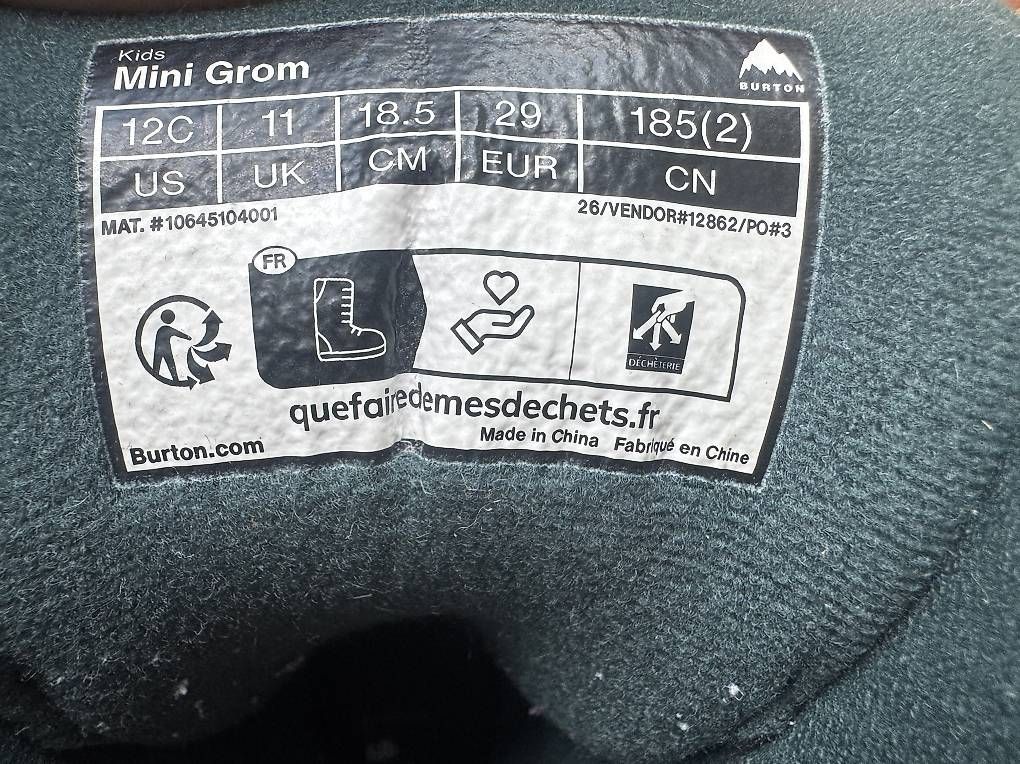 Herrenschuhe: Burton Snowboard Boots Mini Grom – Gebraucht aus Zürich von Boertscher 4