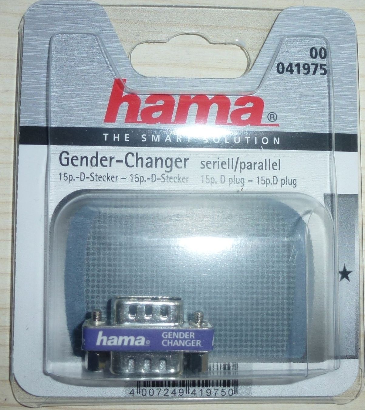 Hama Unità & Adattatore: Hama VGA Adapter 15 pin Stecker – Nuovo e nell'imballaggio originale da Wetzikon ZH venduto da kleinerfunk