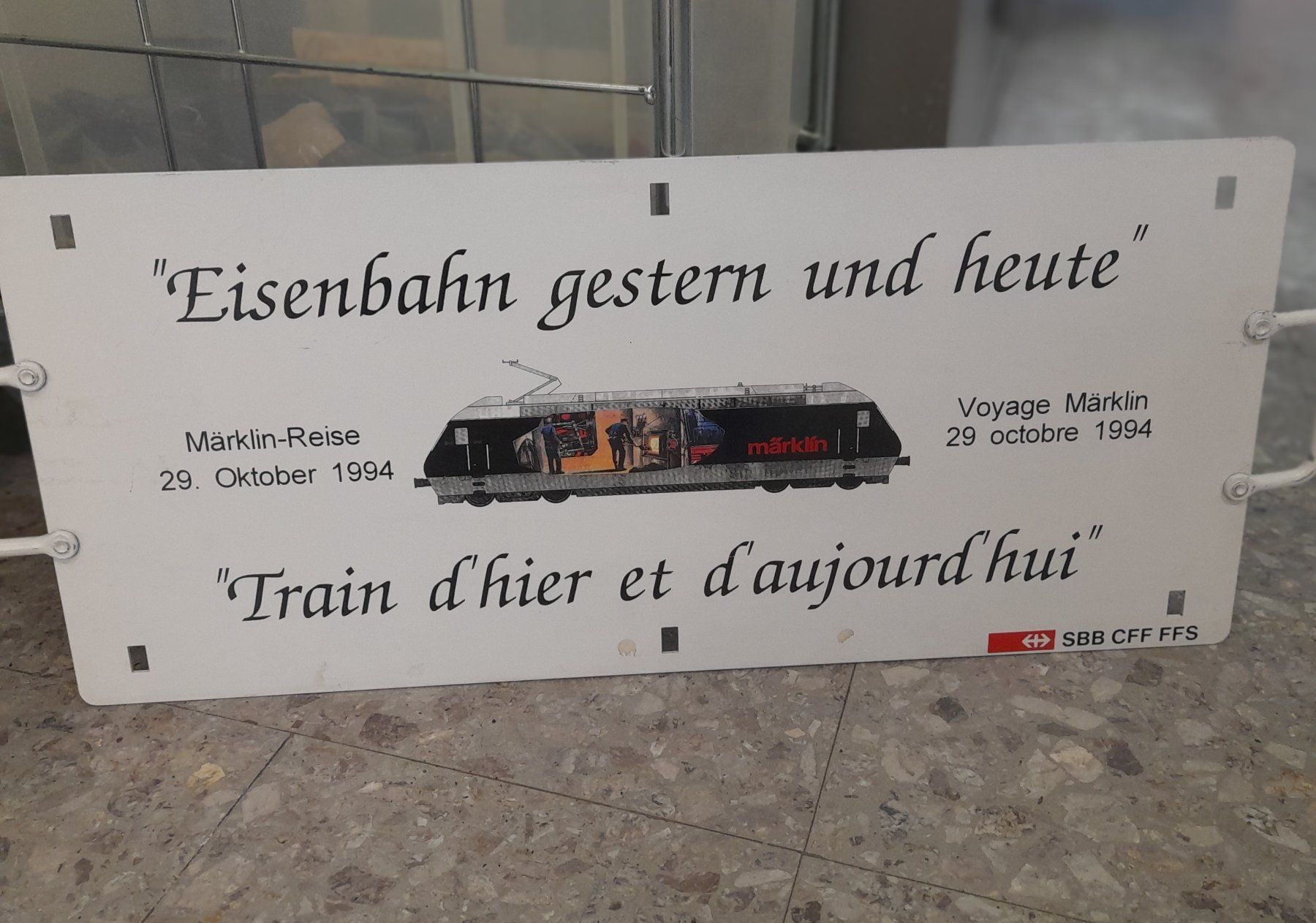 SBB/CFF/FFS Insegne: Plaque ferroviaire – Usato da Auvernier venduto da gandalf08 2
