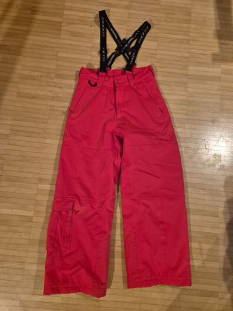 SOS Skihose mit Hosenträgern, rot, Gr. 150