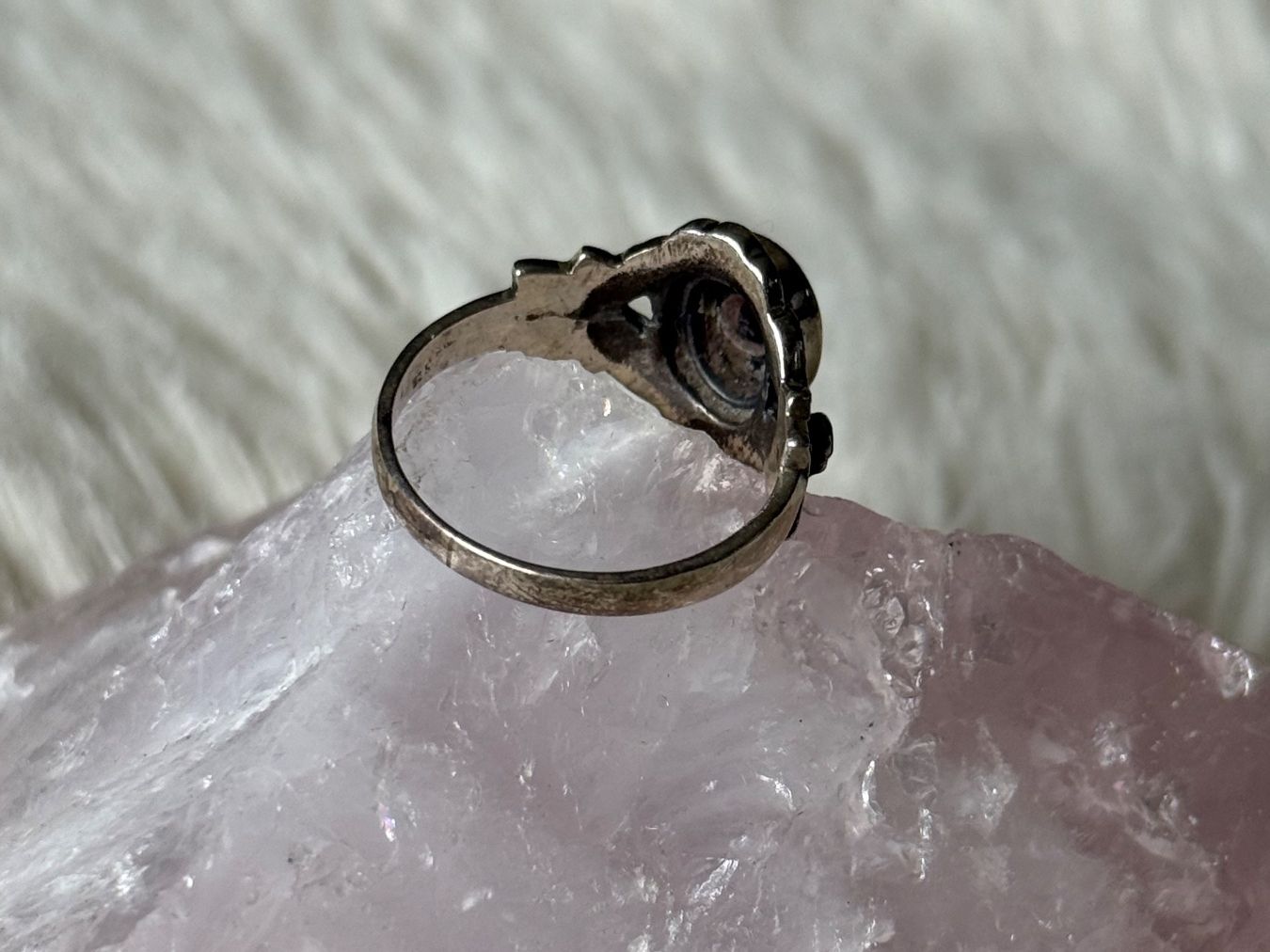 Anelli: Ring Silber 925 mit schwarzem Stein – Usato da Istighofen venduto da Ringparadies 1