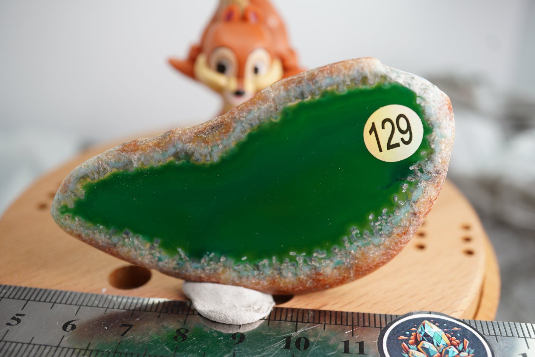 Minerali & Pietre curative: Achat Scheibe Grün  (Räumung!) – Nuovo e nell'imballaggio originale da Eschenbach SG venduto da topstone 4