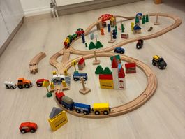 Holzeisenbahn Zubehör, gebrauchter Zustand