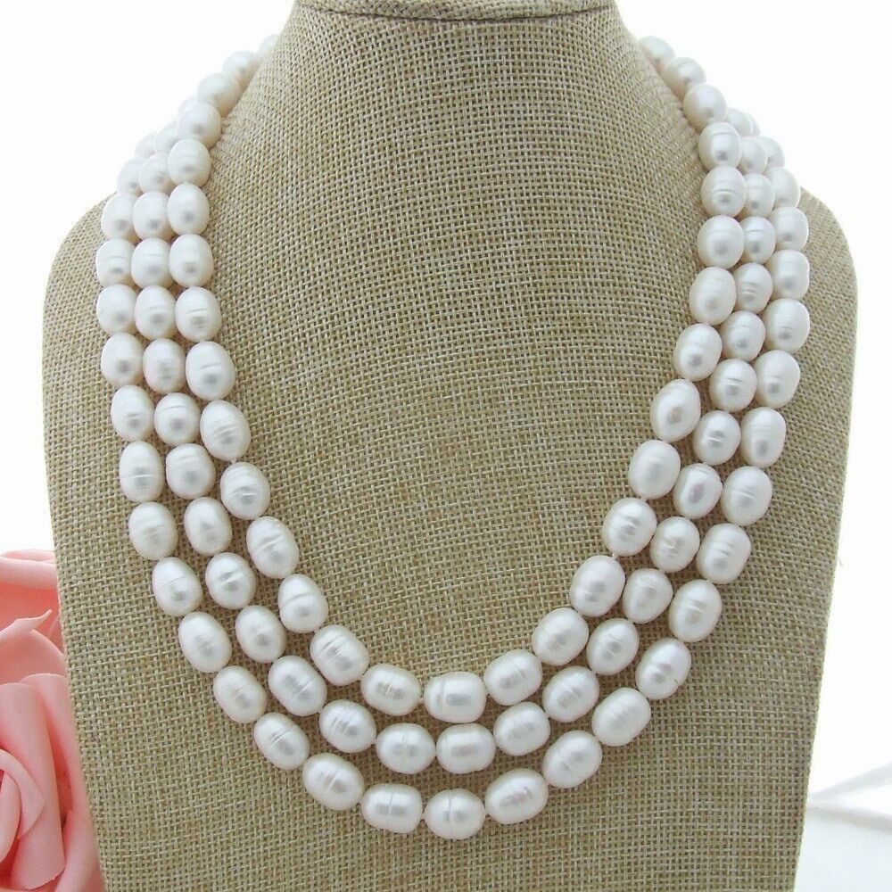 Catenine: Blume Lua Perlen Kette Echt 1cm Collier Perle Vrai Halskette – Nuovo (secondo la descrizione) da Prilly venduto da ilyria73 4