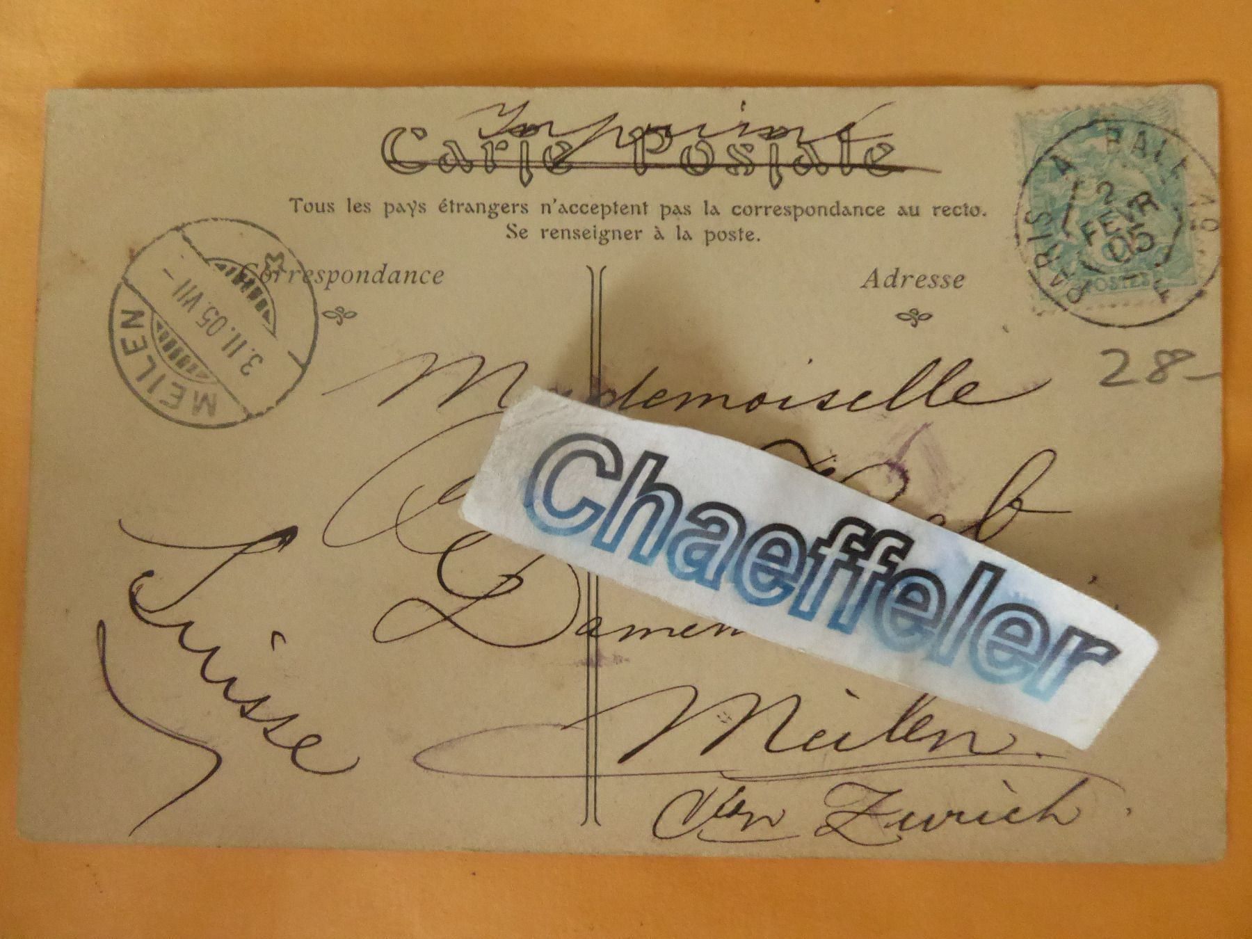 Cartoline postali: 1905 Paris.-La Porte Saint-Denis – Usato da Zürich venduto da Chaeffeler 1