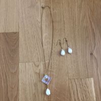 Halskette mit Ohrringe Set