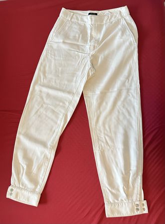 Massimo Dutti Cream Trousers - Stylish Summer Essential!