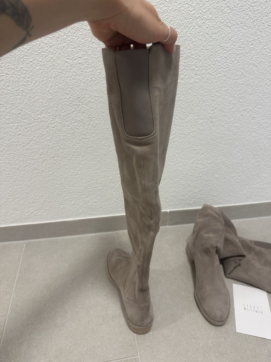 Stuart Weitzman Damenschuhe: Stuart Weitzman Fossil Suede Overknee Boots, Size 8 – Neu (gemäss Beschreibung) aus Zürich von Halloumi8003 5