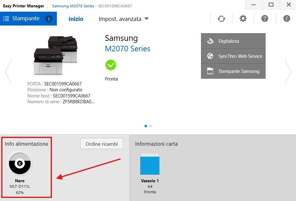 Samsung Stampanti: Samsung M2070W - Laser Drucker Black/White – Usato da Zofingen venduto da Barone2 1