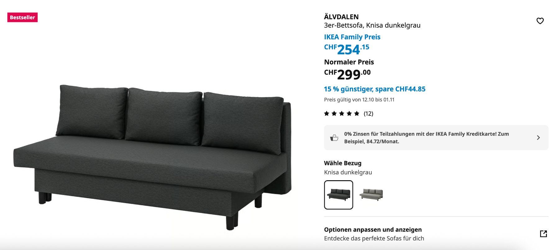 Ikea Divani: IKEA 3-er Bettsofa – Nuovo (secondo la descrizione) da Zürich venduto da pet_hxg8 3