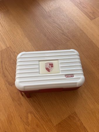 PORSCHE x RIMOWA Pouch Travel Amenity Case white red
