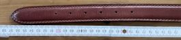 Gürtel echt Leder Länge 95cm, Bordeau Rot