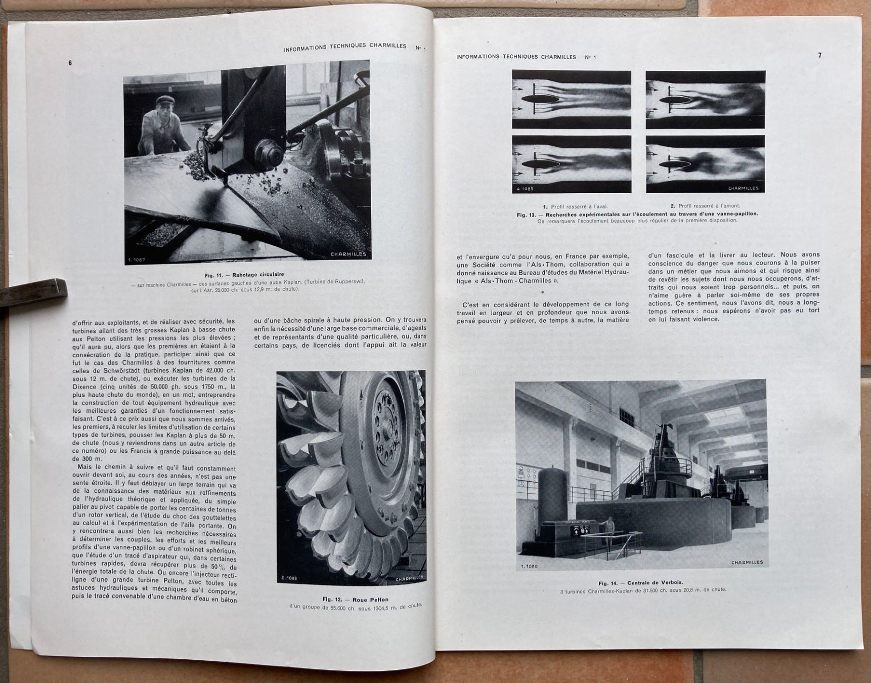 Zeitschriften & Magazine: Charmilles - Informations techniques  N° 1- Mai 1945 – Gebraucht aus Versoix von HELVETICA_1 3