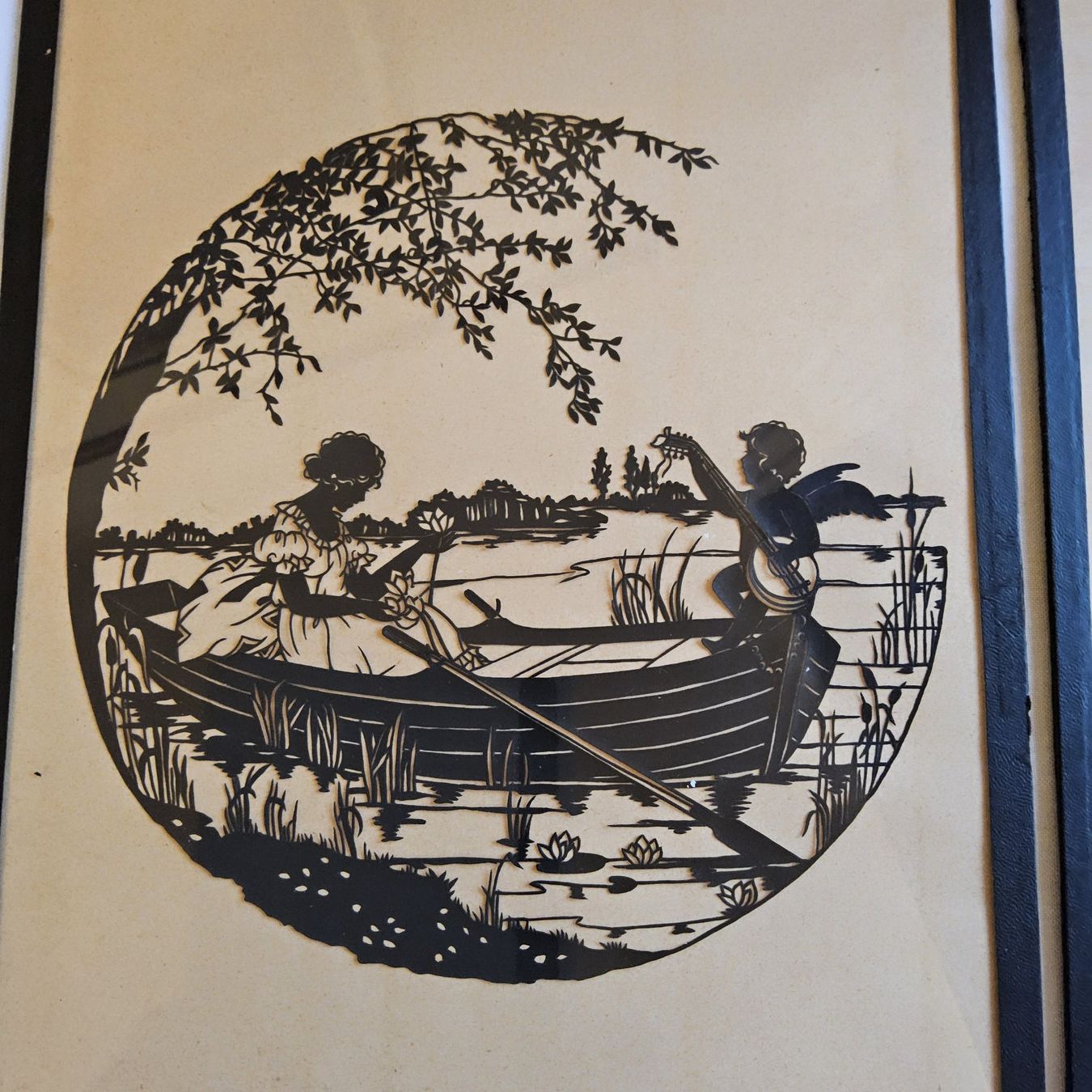Grafiken & Lithographien: Paar romantische antike Scherenschnitte ca 1880 – Gebraucht aus Zürich von helsan 5